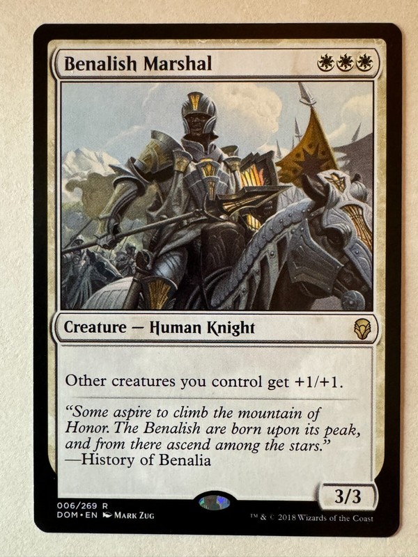 Benalish Marshal 006 Dominaria MTG NM NP
