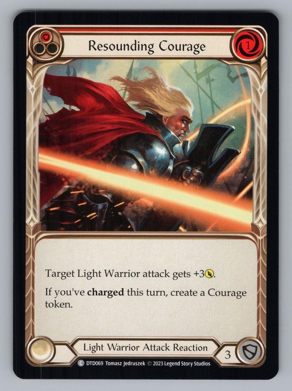 RESOUNDING COURAGE (RED) DTD069 C FLESH AND BLOOD NM TOMASZ JEDRUSZEK^