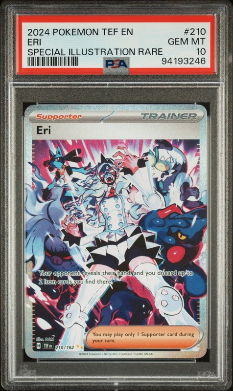 Pokémon TCG Temporal Forces Eri Trainer Special Illustration Rare 210/162