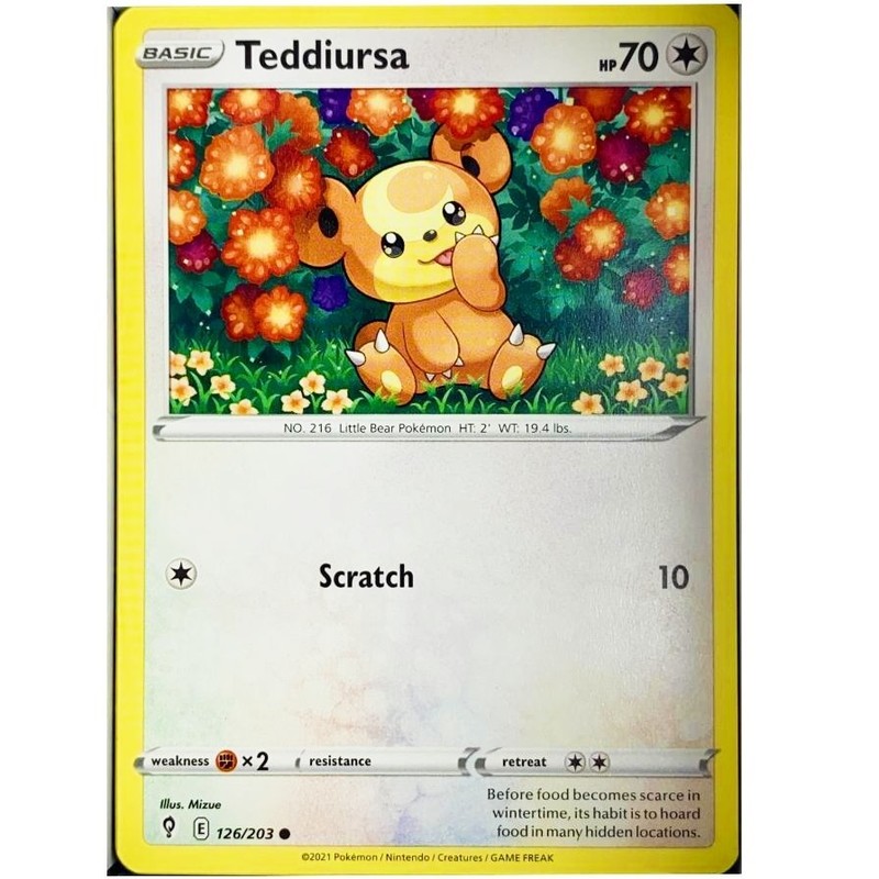 Teddiursa-126/203 Regular Common 2021 English