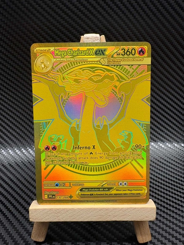 Mega Charizard X ex 130/094 Me02: Phantasmal Flames Holo