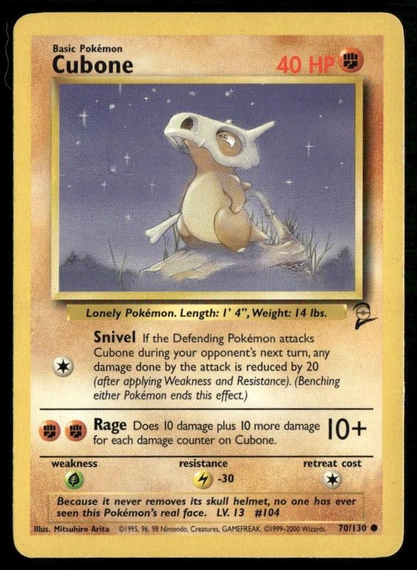 Base Set 2 #070/130 Cubone