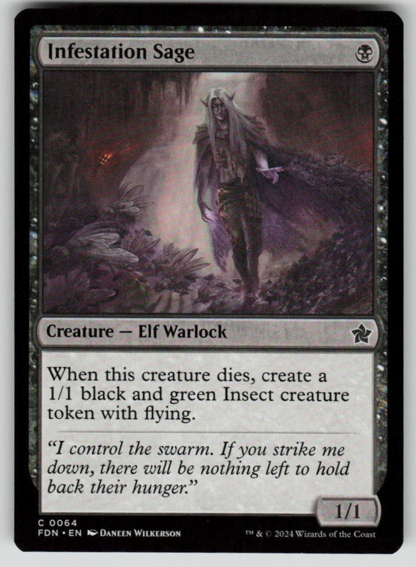 Infestation Sage Common Foundations 64 MTG Near Mint 2024