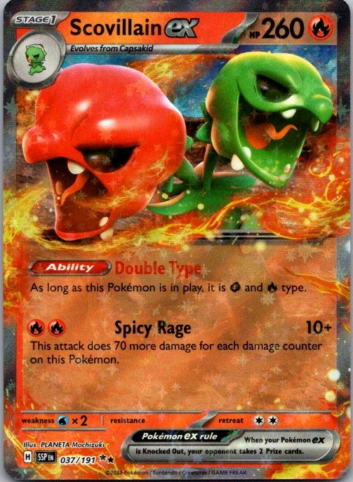 Scovillain ex SV08: Surging Sparks 037/191 NM Holo