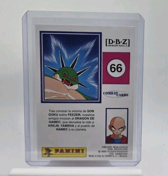 1998 Panini Dragon Ball Z Combat Card Spanish Version Namek Porunga #66 gallery