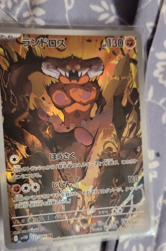 Landorus 137/086 SV11B: Black Bolt Holo (Japanese)