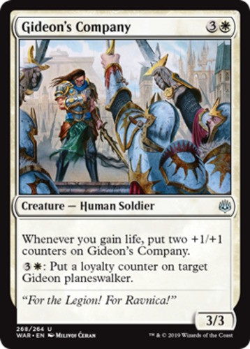 4x Gideon’s Company – Planeswalker Deck Exclusive NM-Mint, English War of the Sp