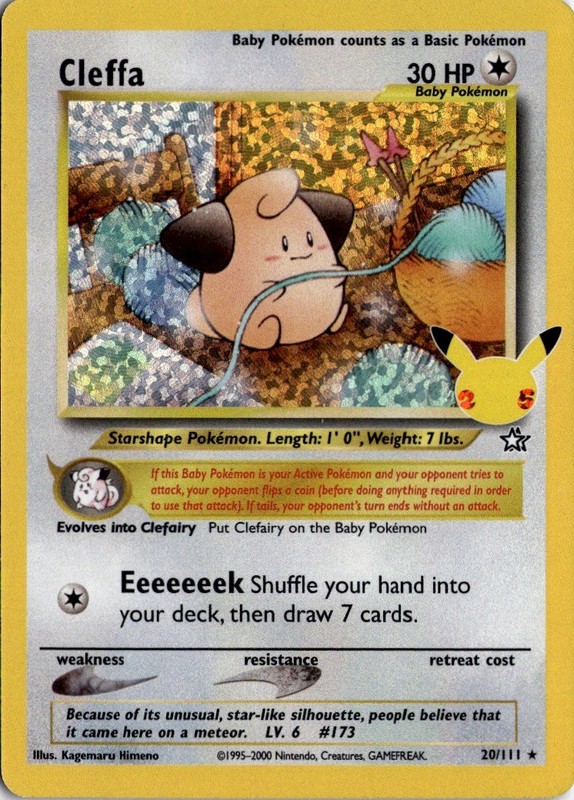 Cleffa Holo Classic Collection Celebrations: Classic Collection 20/111 NM