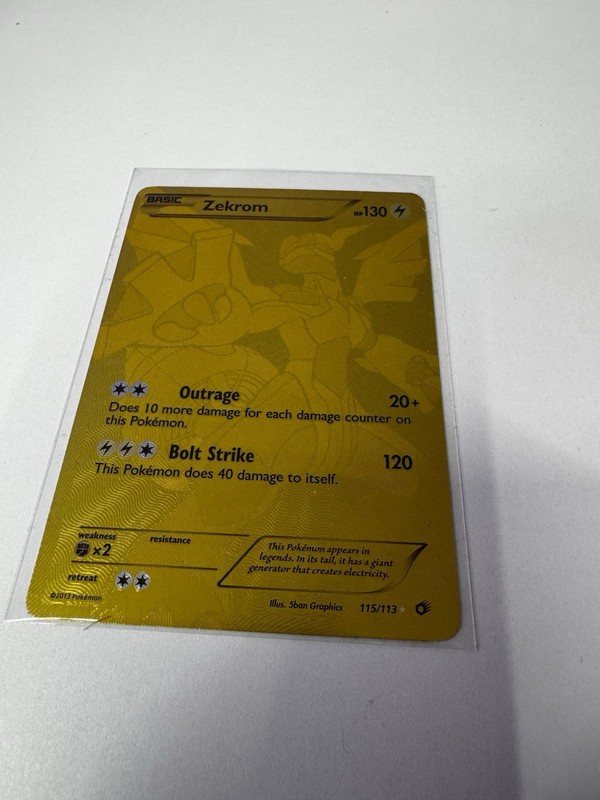 Zekrom (115 Full Art Secret Rare) 115/113 Legendary Treasures Holo