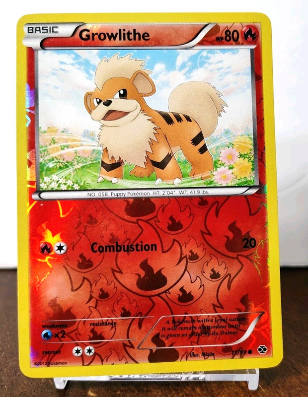 POKEMON GROWLITHE 11/99 REVERSE HOLO NEXT DESTINIES LP