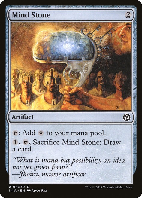 Mind Stone 219 IMA MTG Common Foil Artifact Colorless 2017 Adam Rex