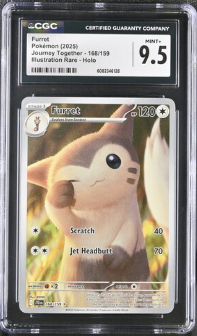 Furret 168/159 Sv09: Journey Together Holo CGC 9.5