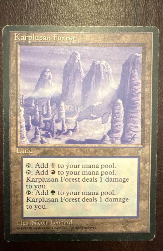 MTG Magic The Gathering Karplusan Forest Ice Age Regular