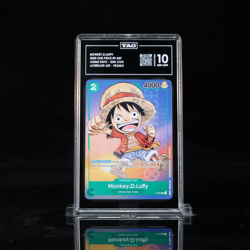 READ DESCRIPTION Monkey D Luffy (Gen Con 2023) P-037 One Piece NON-FOIL TAG 10