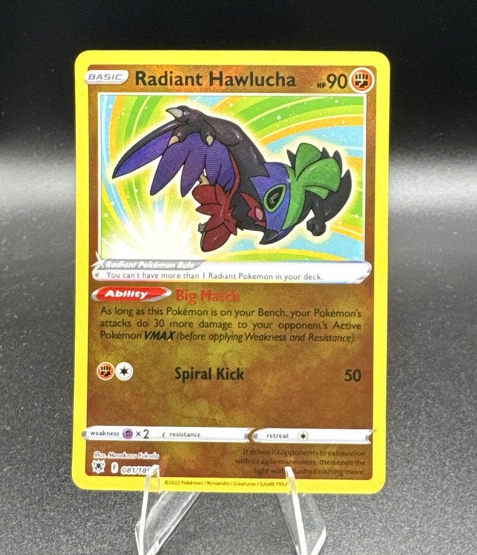 2022 Pokemon Astral Radiance Radiant Hawlucha #081/189 gallery