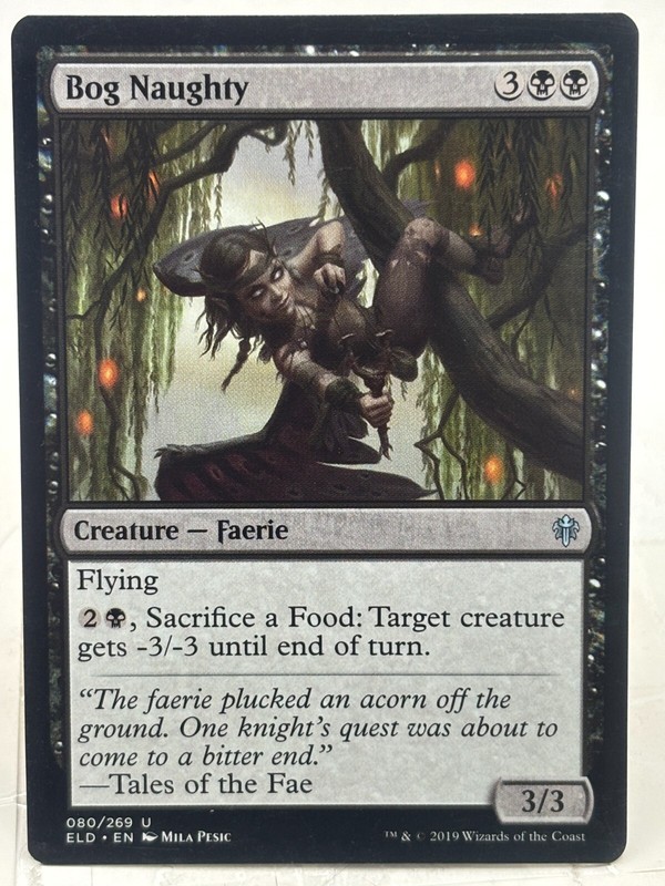 Bog Naughty NM/M* Throne Of Eldraine ENGLISH 080/269 mtg -UnltdCards