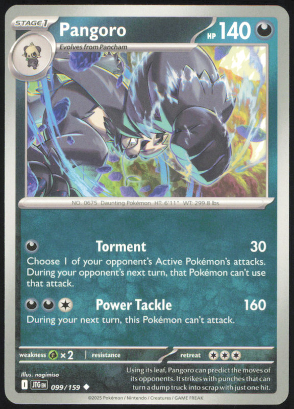 Pangoro Regular SV09: Journey Together 099/159 NM nagimiso