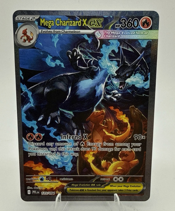 Pokemon TCG Mega Charizard X EX Mega 125/094 Phantasmal Flames SIR Holo EN ！！！