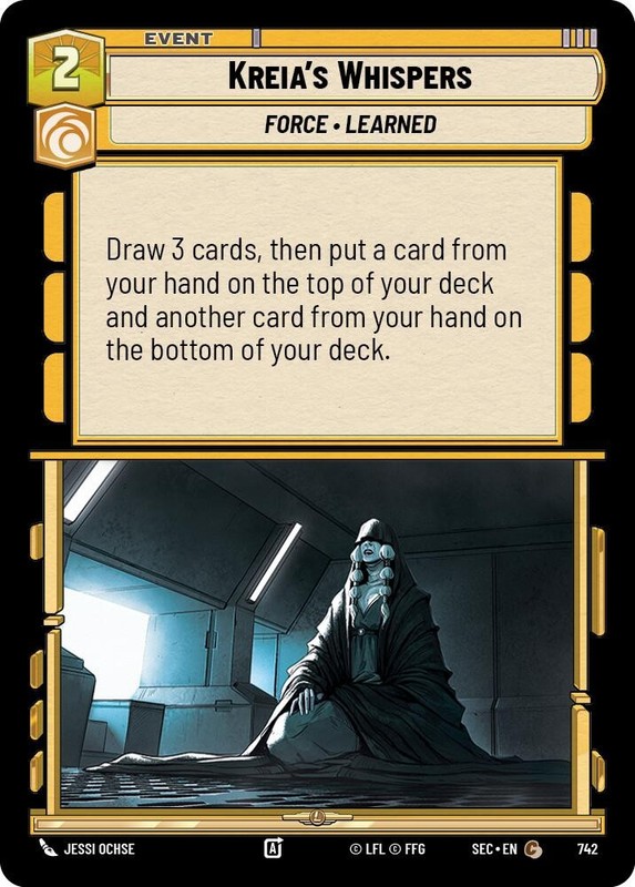 Kreia’s Whispers (Foil) [SEC – 742]