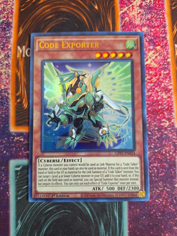 Yu-Gi-Oh! TCG Code Exporter GFP2-EN024 Ultra Rare 1st Edition Near Mint