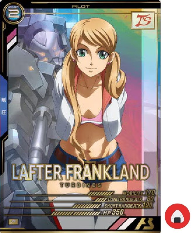 Gundam Arsenal Base card LX02-108 Lafter Frankland P