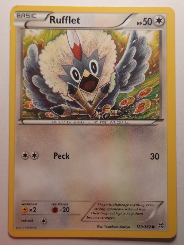 Rufflet 129/162 Common BREAKthrough Pokemon Lightly Played