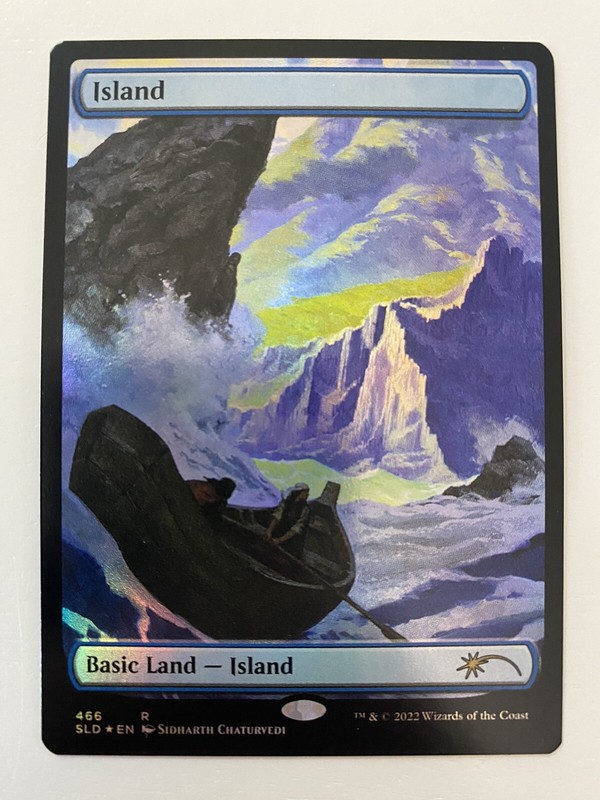 Island (466) *FOIL* FULL ART SECRET LAIR: Sidharth Chaturvedi MT/NM MTG Cmb Ship