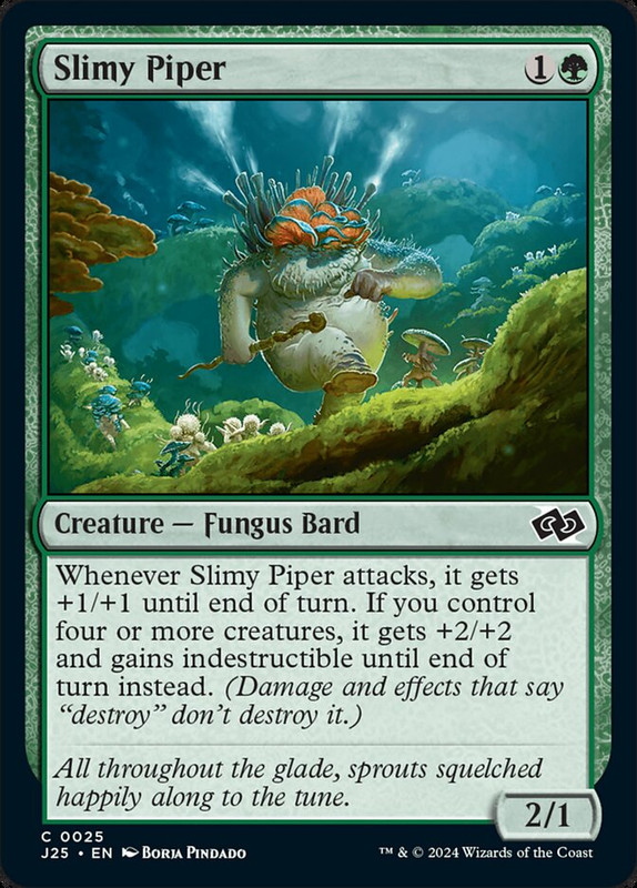 Slimy Piper 25 J25 Foundations Jumpstart Green Fungus Common Bard Pindado NM