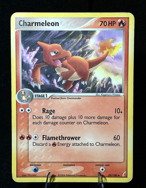 Pokémon Charmeleon 29/100 Crystal Guardians Regular Fire MP TCG