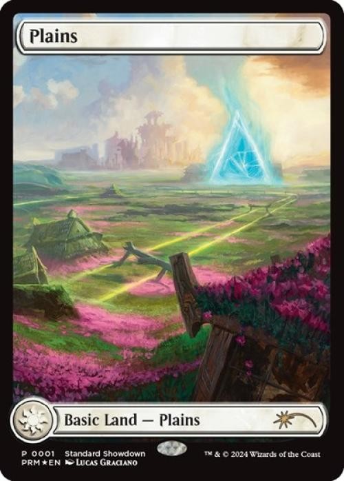 Plains (Lucas Graciano) -Foil Near Mint MTG Standard Showdown Promos