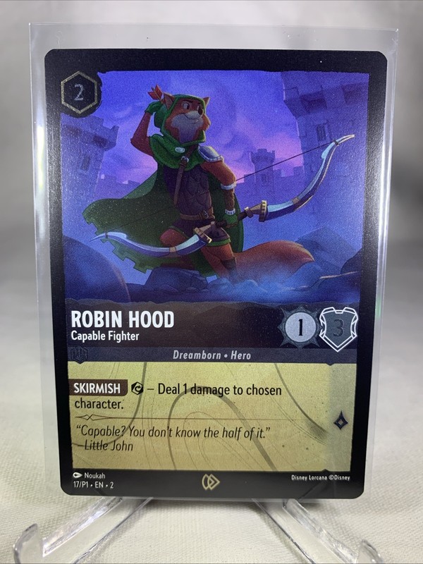Disney Lorcana / Robin Hood – Capable Fighter / League Promo Card 17/P1