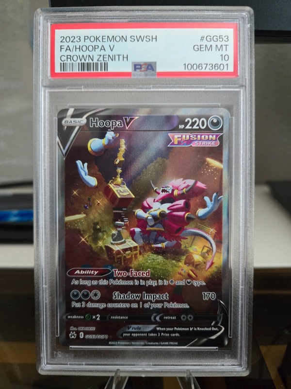 2023 Pokemon Crown Zenith Hoopa V GG53/GG70 PSA 10 gallery