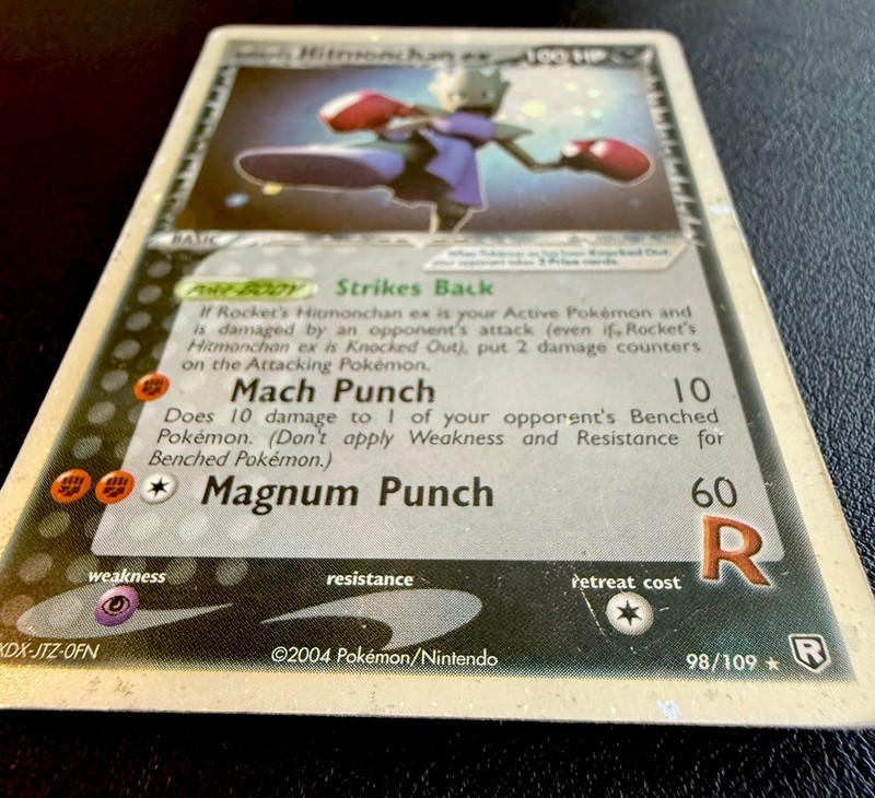 Pokémon Rocket's Hitmonchan ex 98/109 EX Team Rocket Returns 2004 Holo 🌀 MP/HP gallery