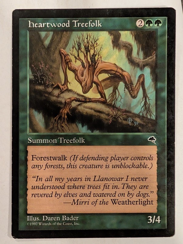 Heartwood Treefolk – Tempest – Magic the Gathering MTG Nice!