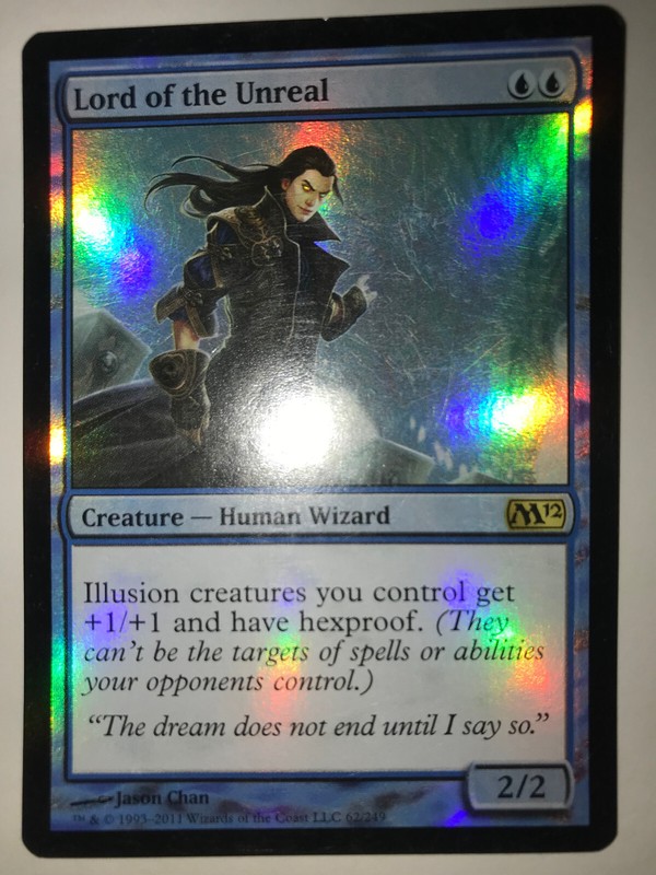 FOIL Lord of the Unreal M12 Magic 2012 MTG Magic the Gathering LP