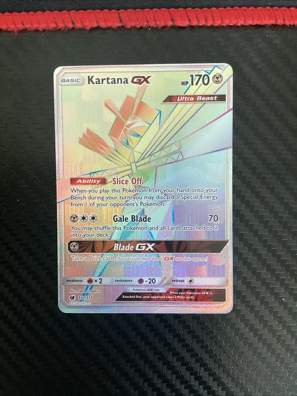 Kartana GX (Secret) Secret Rare SM – Crimson Invasion 117/111 NM Pokemon Card