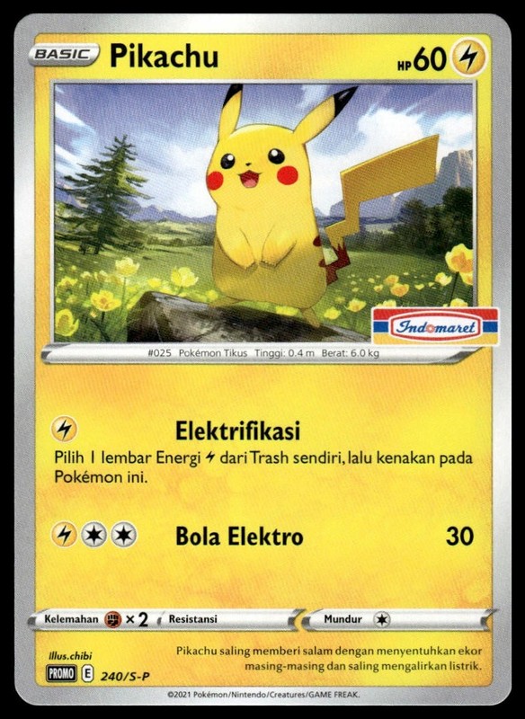 #240/S-P Pikachu Indomaret Promo (Indonesian)