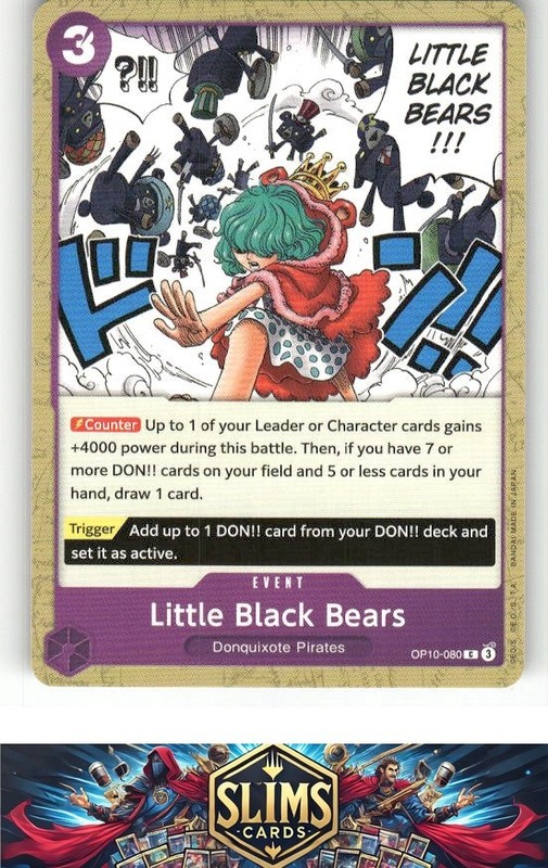 OnePiece TCG – Little Black Bears Near Mint or Better B2G1