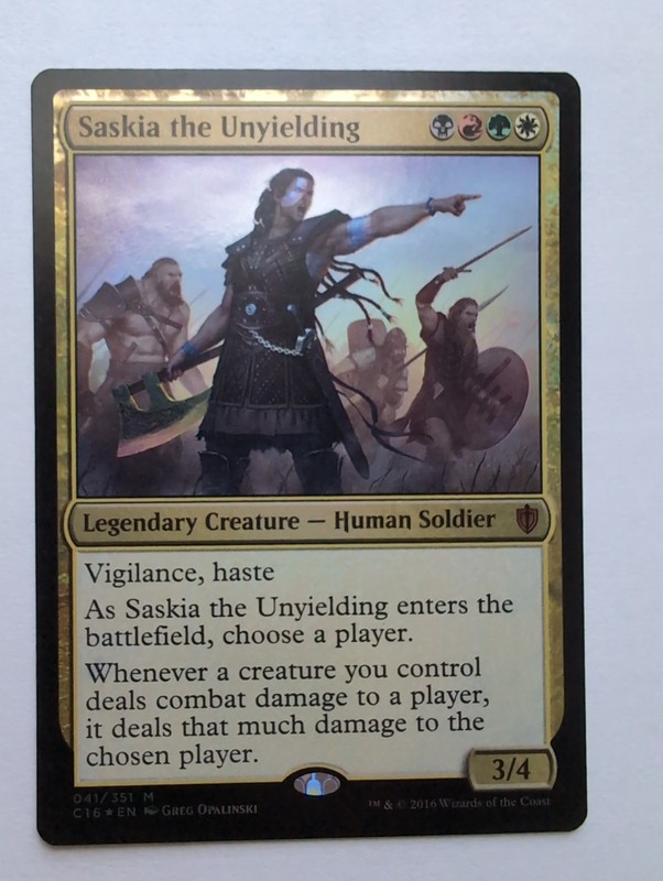 MTG Saskia the Unyielding (C16) Commander 2016 Foil Mythic 041/351