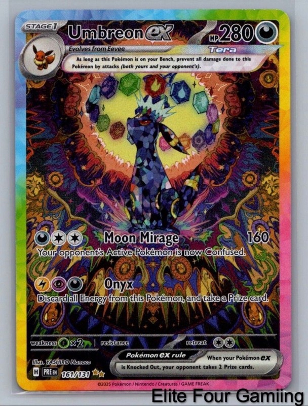 Umbreon ex 161/131 Holo Prismatic Evolutions Pokemon HP