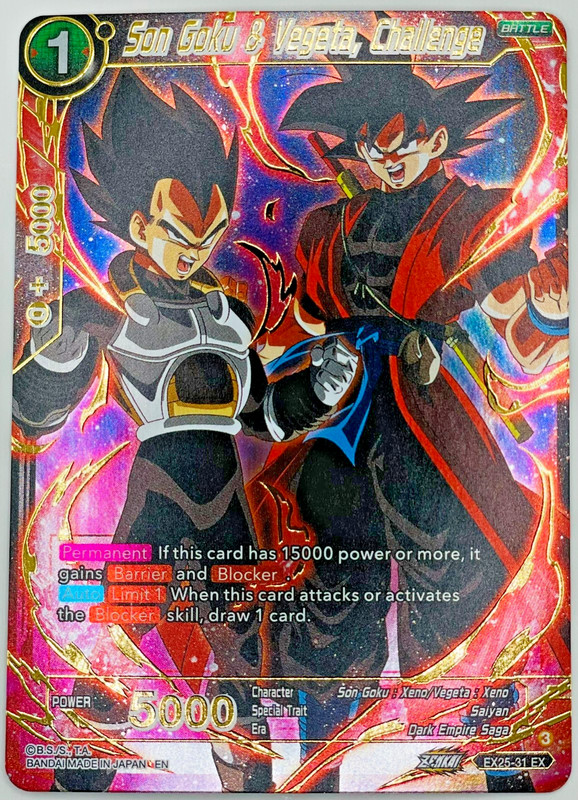 Son Goku & Vegeta, Challenge EX25-31 EX | Dragon Ball Super Card Game NM