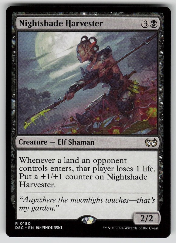 Nightshade Harvester Rare Commander: Duskmourn: House of Horror 150 MTG NM 2024