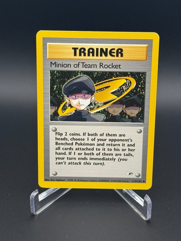 Minion of Team Rocket NM 113/132 – Gym Heroes 🏝️ Pokemon 2000 WOTC