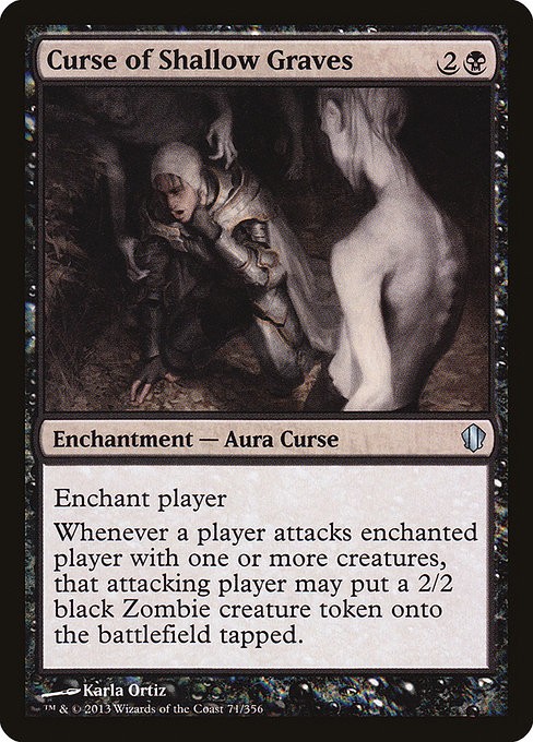 Curse of Shallow Graves NonFoil Commander 2013 71 NM MTG