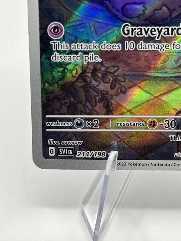 Pokémon Greavard 214/198 IR Full Art Holo - NM gallery
