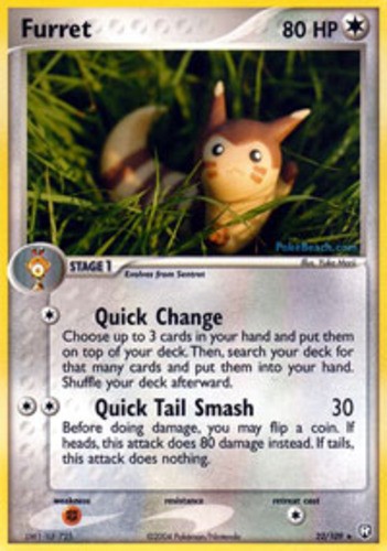 NM-Mint Furret – 22/109 – Rare Pokemon Team Rocket Returns