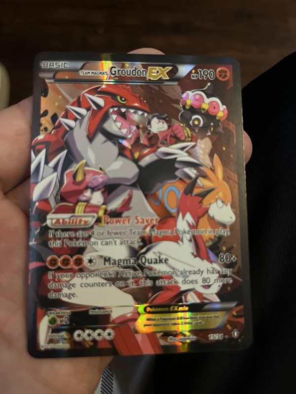 Team Magma’s Groudon EX 15/34 Double Crisis Holo
