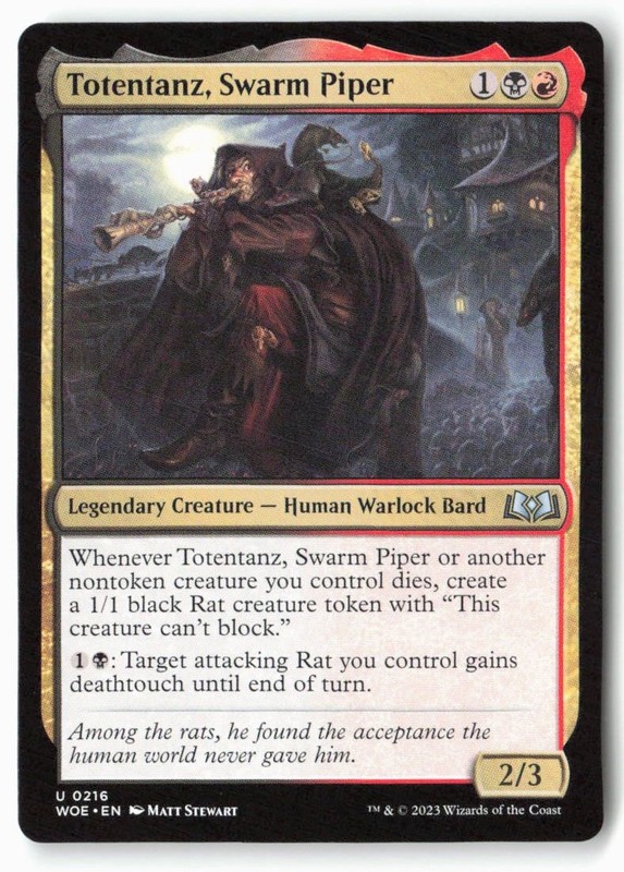 Totentanz, Swarm Piper – Wilds of Eldraine (216) – MTG