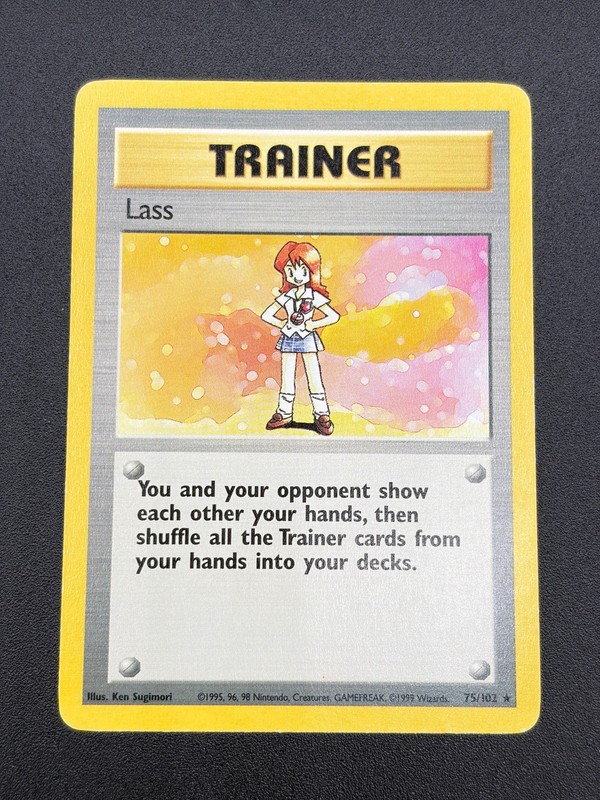 LASS LP 75/102 RARE BASE SET UNLIMITED POKEMON