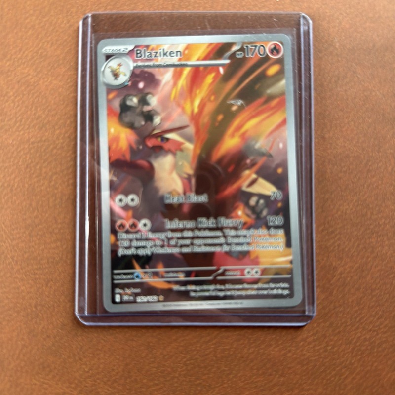 🔥 Blaziken Illustration Rare 192/182 – Full Art – Scarlet & Violet Pokémon 🔥